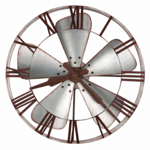 Industrial Fan Wall Clock — view 2
