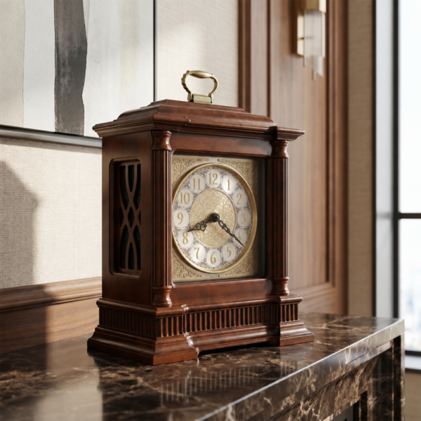 Cherry Wood Bracket Mantel Clock