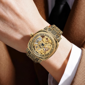 Gold-Tone Openwork Mechanical Watch — view 1