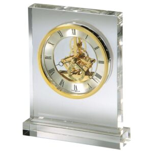 Clear Crystal Skeleton Table Clock — view 2